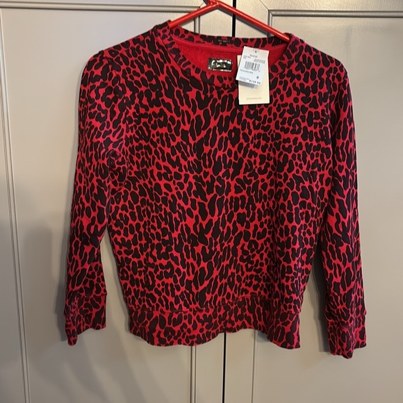 NWT MOTHER 3/4 sleeve koozie radioactive paws sz sm - Picture 3 of 8